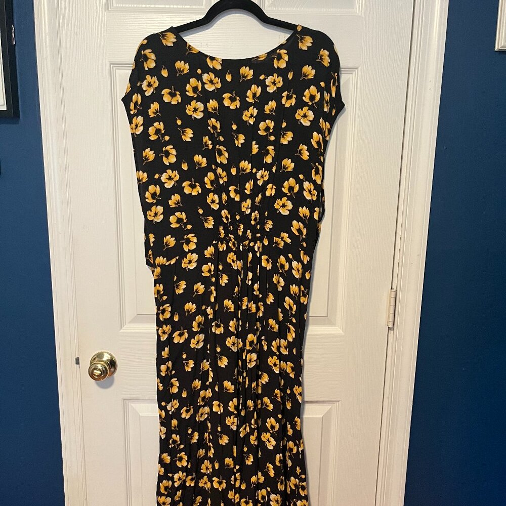 Yellow Poppi Midi dress